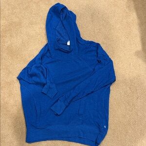 Zella Blue Hooded Pullover Shirt